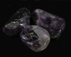 Set of three Polished Amethyst Stones