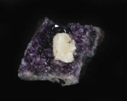 Amethyst Geode with Calcite Growth