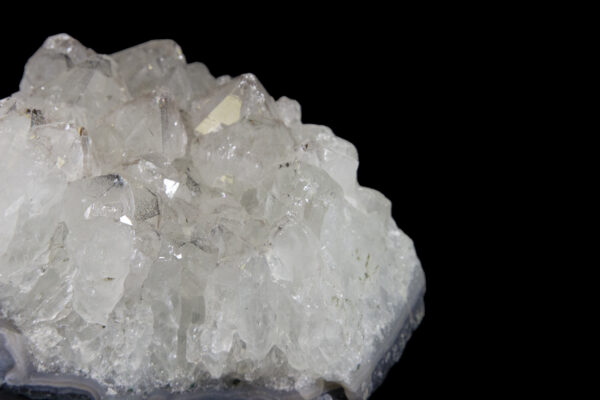 crystal quartz cluster close up