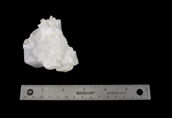 Quartz Formation with ruler to show size