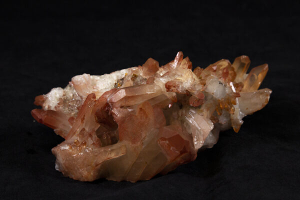 Side of Red Hematite Crystal Formation with rock matrix
