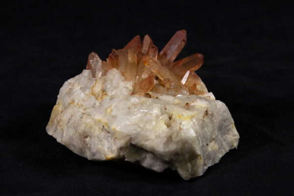 Red Hematite Crystal Formation with rock matrix