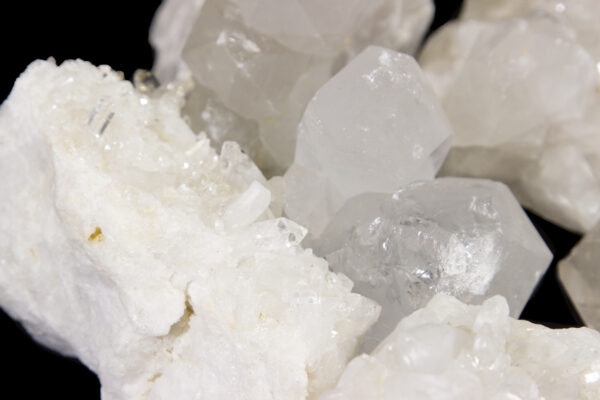 close up of crystal clusters