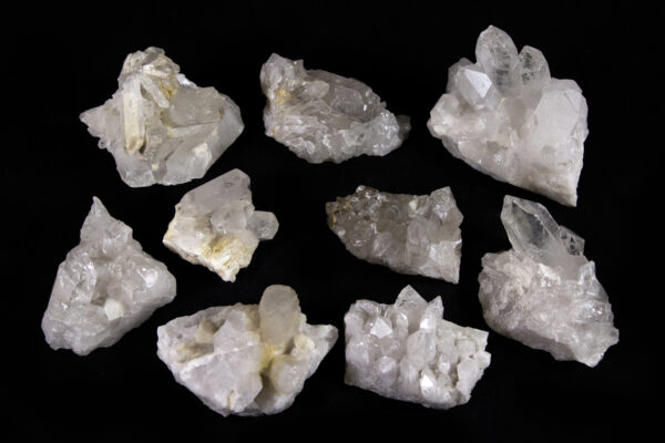 Pile of Quartz Crystal Clusters Under 1 Pound top view