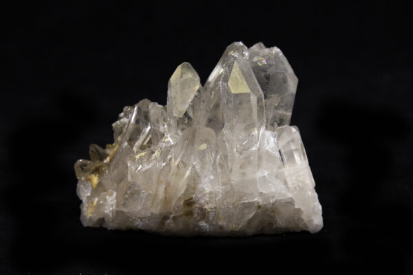Amber and white Quartz Crystal Cluster Under 1 Pound