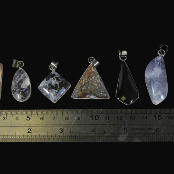 Assorted Gemstone Pendants, Various Shapes (One Pendant)