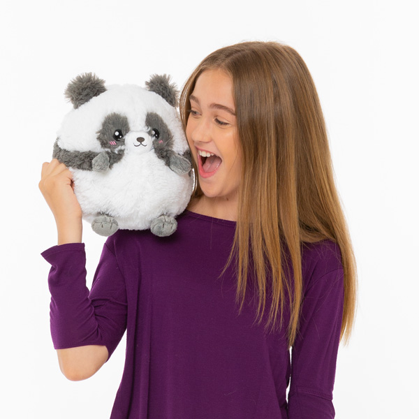 Girl holding Mini Squishable Baby Panda