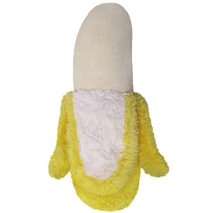 Squishable Yellow Banana Plush Comfort Food Smiling Fruit with