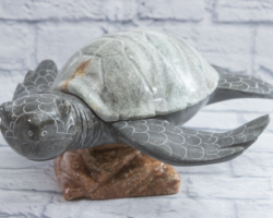 Fred - 18" Marble Turtle (Gray)