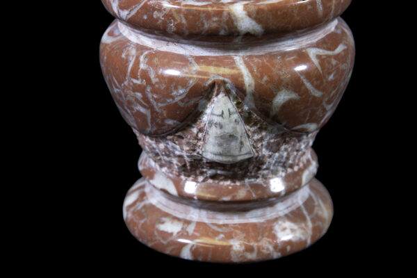 aragonite pestle and mortar close up