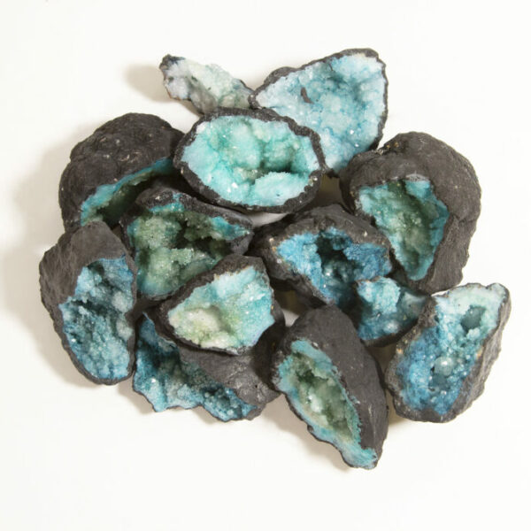 Assorted Small Teal Dyed Geode (Individual Piece)