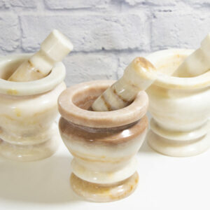 White Onyx Mortar and Pestle- Large