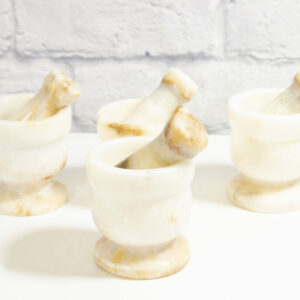 White Onyx Mortar and Pestle- Small
