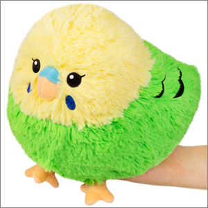 squishable green/yellow budgie