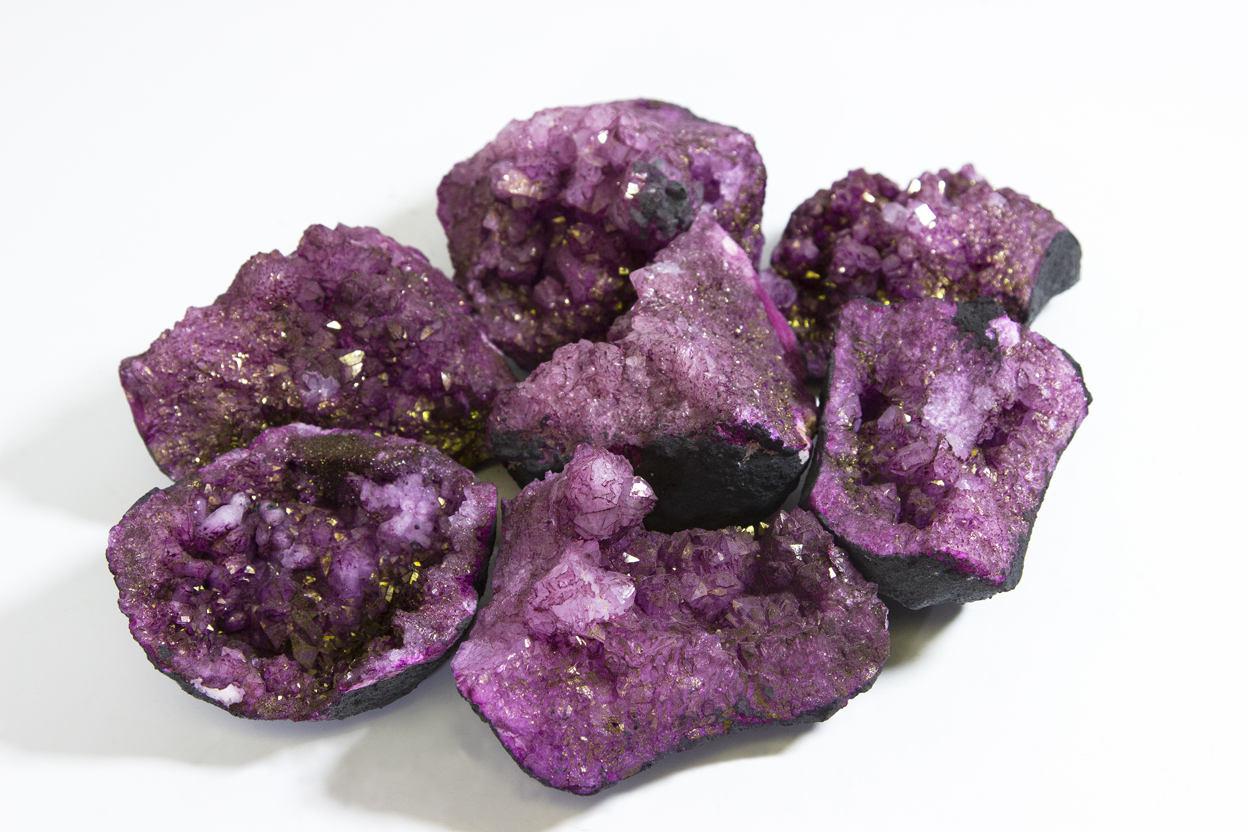 Open Your Own Geode Purple Color Dyed Druzy Geodes Gorgeous