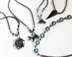 Hematite Necklace with Charm - Five Options