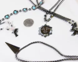 Hematite Necklace with Charm - Five Options