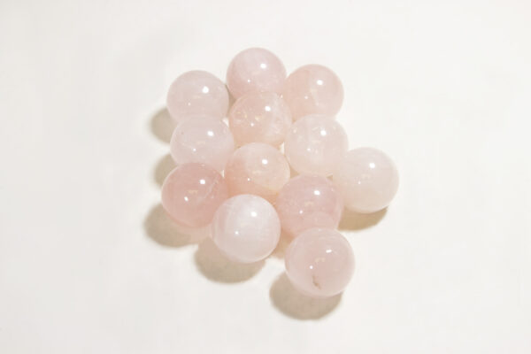 rose quartz spheres