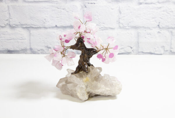 Rose Quartz Tree with Crystal Base