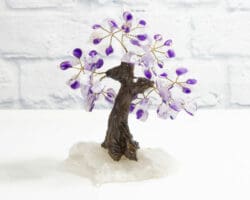 Amethyst Gemstone Tree with a Crystal Base