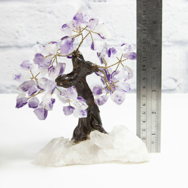 Medium Amethyst Gemstone Tree with a Crystal Base