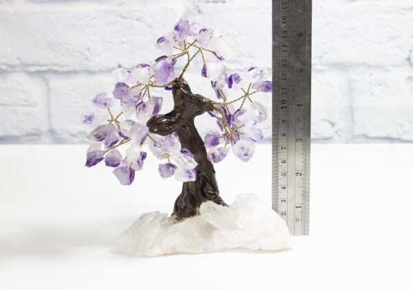 Amethyst Gemstone Tree with a Crystal Base