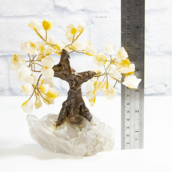 Medium Citrine Gemstone Tree with Crystal Base