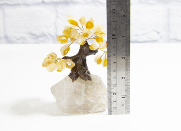 Small Citrine Gemstone Tree with Crystal Base