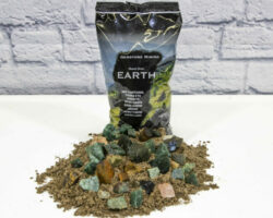 Earth Bag (Element Series) with stones in sand