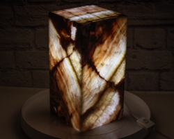 Rosa Onyx Pedestal Lamp - Design 2