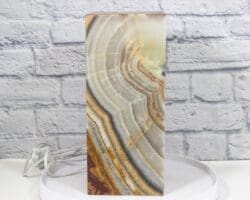 Green Talan Onyx Pedestal Lamp