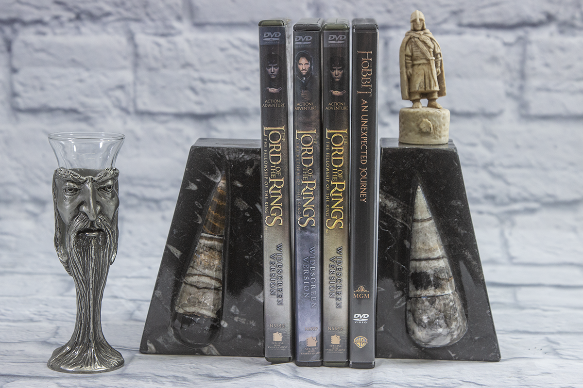Orthoceras bookends