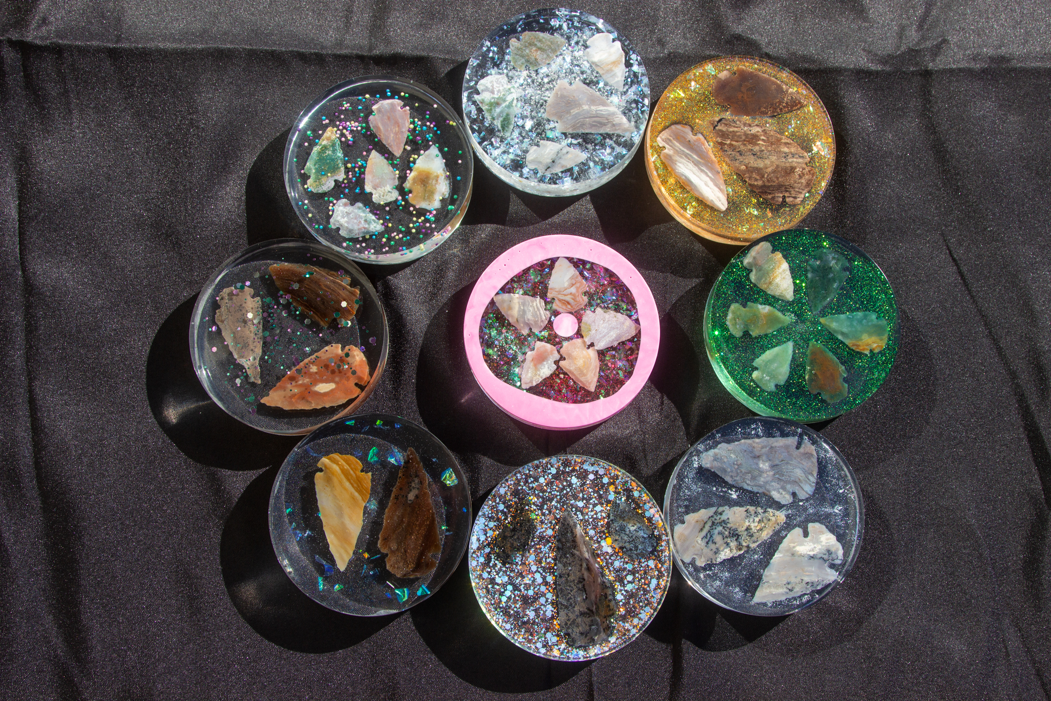 Glitter Resin Coasters