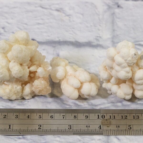 White Aragonite, Natural Kokoweef 3 pcs set