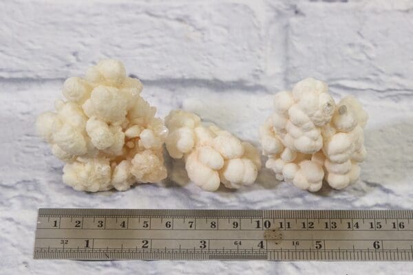 White Aragonite, Natural Kokoweef 3 pcs set