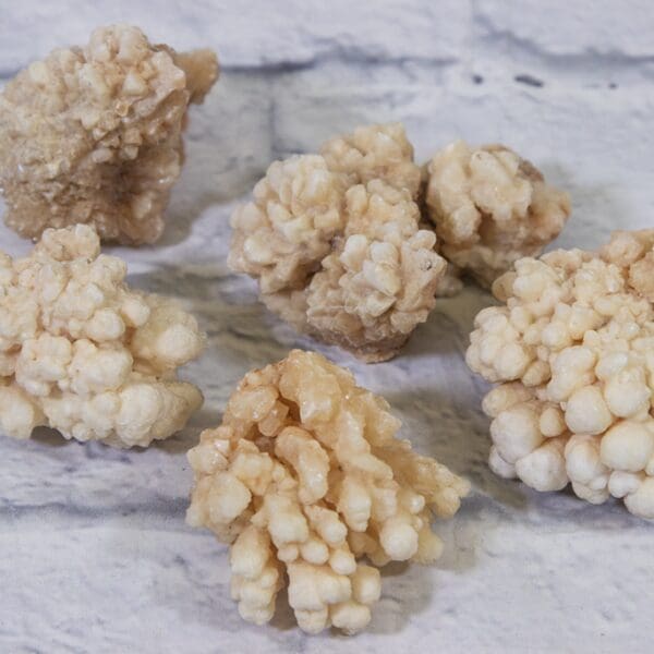 Natural Kokoweef, Honey Aragonite 5 pcs set