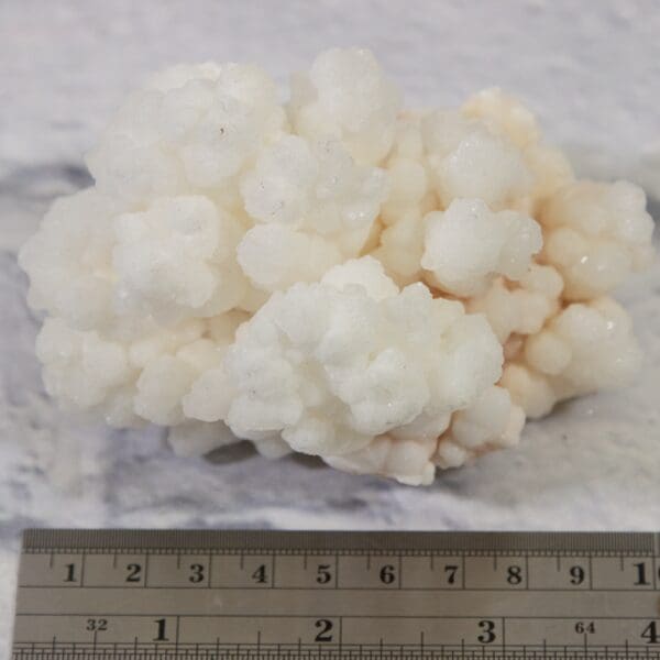 White Aragonite, Natural Kokoweef Formation 4 x 3