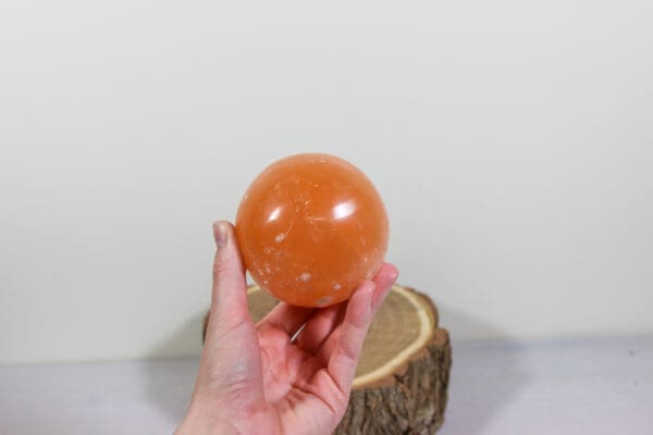 Orange Selenite Orb