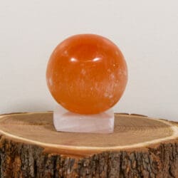 Orange Selenite Orb