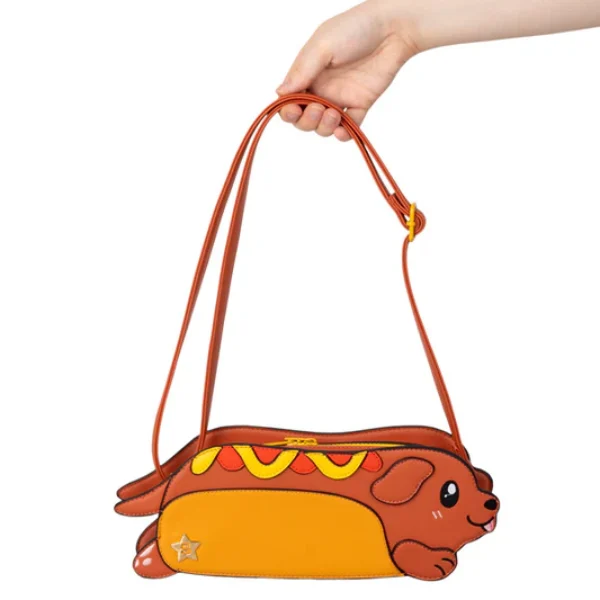 Hot Dog Dachshund Crossbody Purse