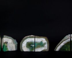 Large Green Dyed Agate Bookend