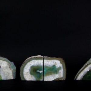 Large Green Dyed Agate Bookend